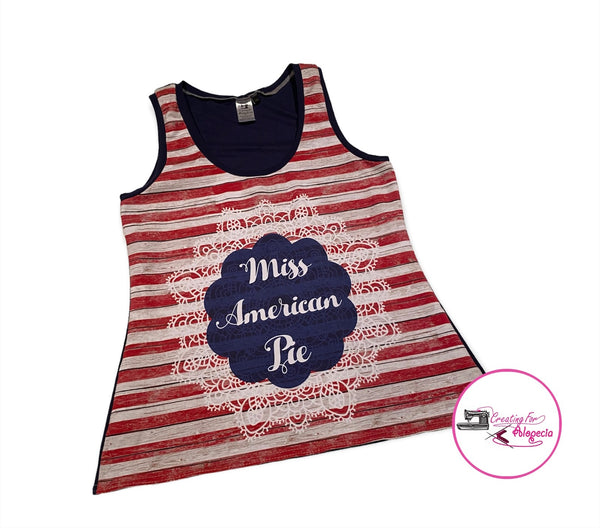 Women's "Miss American Pie" Tank Top