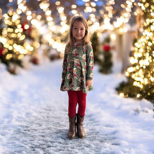 Handmade Grow With Me Christmas Top 3-6yrs