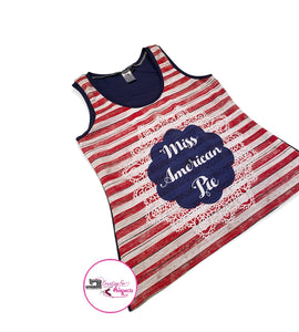 Women's "Miss American Pie" Tank Top